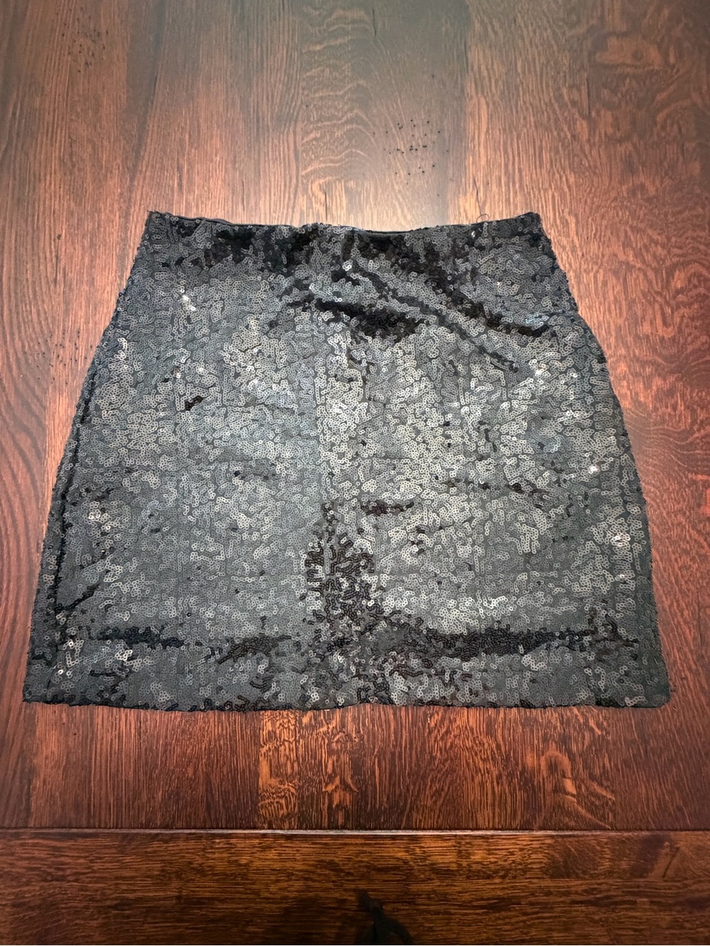 Black Sequin Mini Skirt - Evening Sparkle